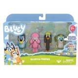 Set 4 figurine Bluey - Bluey &amp;amp; Friends