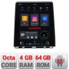 Navigatie Renault Clio 5 high Lenovo Tesla Qled 9.7&quot; Octacore Qualcomm 8 Gb RAM 128Gb Hdd 4G DSP profesional Carplay Android Auto 360 camere Bluetooth
