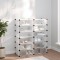 vidaXL Suport de pantofi, transparent, 94,5x36,5x106 cm, PP 340564