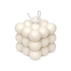 Lumanare Parfumata Cub , Handmade din Ceara de Soia, 6x6x5.7 cm