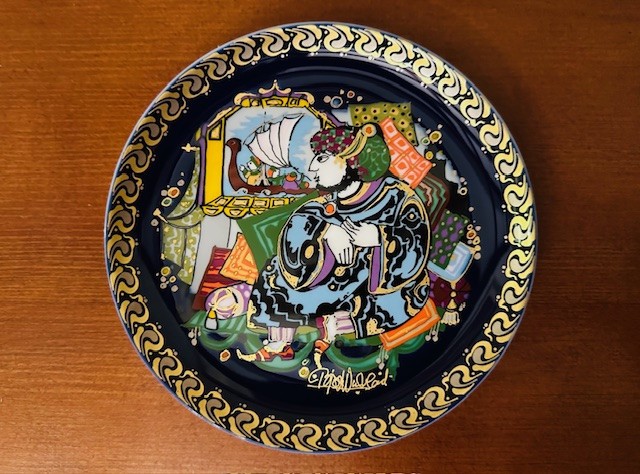 FARFURIE DECORATIVA- PORTELAN ROSENTHAL- SINDBAD MARINARUL- Nr. IV- Bj&oslash;rn Wiinblad D16,5CM
