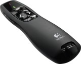 PRESENTER LOGITECH R400, wireless, laser 2.4 Ghz, max. 15 m, baterii AAA x2, negru, &quot;910-001356&quot; (timbru verde 0.18 lei)