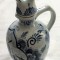 Sticla - portelan Olanda - Delft - tarie / rachiu - 1 Litru