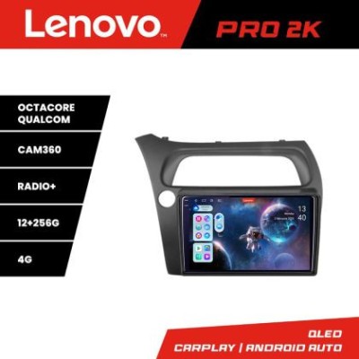 Navigatie Honda Civic Hatchback 2006-2012 Lenovo Kit-hatchback 8 core QLED 2K 12+256 360 Android Waze USB Navigatie Internet Youtube Radio CarStore Te foto
