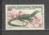 Africa Ecuatoriala.1955 Protejarea naturii-Animale SA.45, Nestampilat