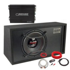 Pachet subwoofer pasiv cu amplificator monobloc si cablaj pentru alimentare de la Audio System German Sound CarStore Technology