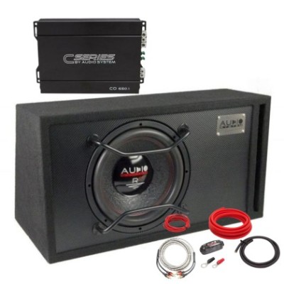 Pachet subwoofer pasiv cu amplificator monobloc si cablaj pentru alimentare de la Audio System German Sound CarStore Technology foto