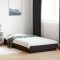 Gossi cadru de pat cu lumini led, negru, 90x190 cm, lemn prelucrat