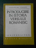 LADISLAU GALDI - INTRODUCERE IN ISTORIA VERSULUI ROMANESC