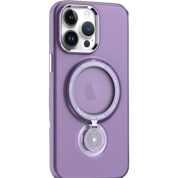 Husa de protectie flippy, cu incarcare wireless, tehnologie magsafe, tpu, inel magnetic rotativ cu functie de suport, pentru samsung galaxy s23 , mov