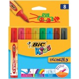 Set 8 markere colorate - Decoralo | Bic