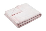 Patura Doudou 130x160cm, Culoare Roz Pudra, 100% Poliester