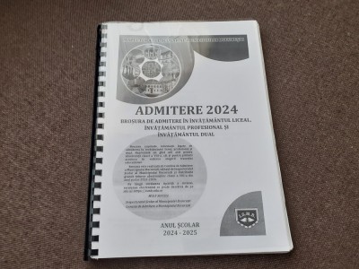 BROSURA DE ADMITERE IN INVATAMANTUL LICEAL 2024-2025 LEGATA foto