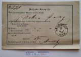 Recipisa, anul 1875, Austria - pentru colectionari - G 3856