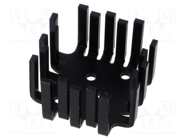 Radiator extrudat U TO3 negru SEIFERT ELECTRONIC L: 46mm W: 46mm H: 25,4mm 6&deg;C/W