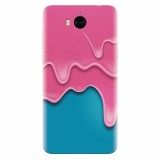 Husa silicon pentru Huawei Y5 2017, Pink Liquid Dripping