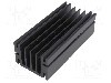 Radiator extrudat, aluminiu, 100mm x 46mm, neagra, FISCHER ELEKTRONIK - SK68-100SA