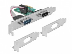 PCI Express la 2 x RS-232 serial, Delock 89918