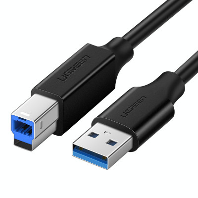 Cablu Imprimante Ugreen USB-A - USB-B 5Gb/s 2m Negru (US210) 10372-UGREEN foto