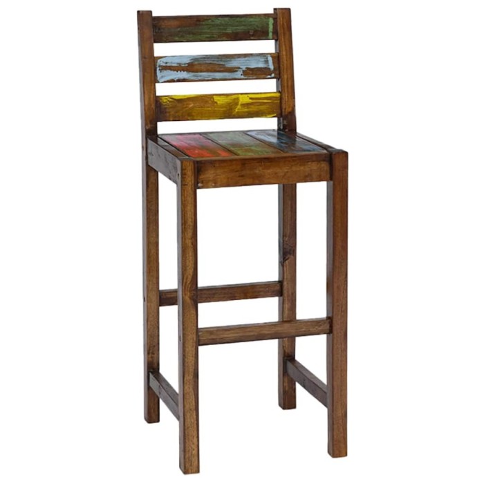 vidaXL Scaune de bar, 2 buc., lemn masiv reciclat