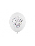 Set 10 baloane latex unicorn 30 cm