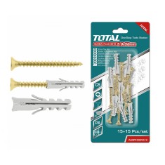 Set dibluri cu suruburi TOTAL - 10 buc - ST5.0x50mm