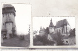Bnk foto Biertan 1974 - lot 2 fotografii, Alb-Negru, Romania de la 1950, Cladiri