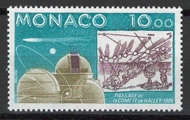 Monaco 1986 Mi 1761 MNH - Cometa Halley