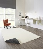 Covor Belgian Sky din Microfibra, Lavabil, Fir moale, Crem - 200x290 cm