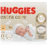 Huggies Extra Care Size 0 scutece de unică folosință