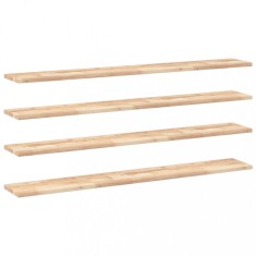 Rafturi suspendate 4 buc. 140x20x2cm lemn masiv acacia netratat foto