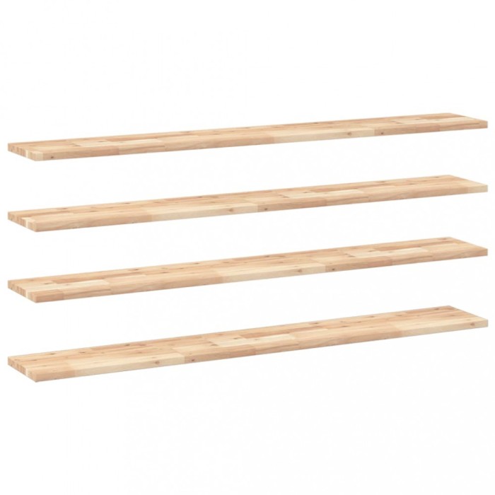 Rafturi suspendate 4 buc. 140x20x2cm lemn masiv acacia netratat