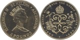 St. Helena si Ascension 1990 - 2 pounds, 90th Anniversary - Birth of Queen Mother, UNC