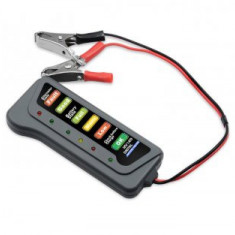 Tester pentru alternator si baterie auto cu indicator LED, 12V-24V