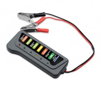 Tester pentru alternator si baterie auto cu indicator LED, 12V-24V foto