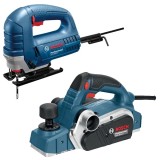 Bosch GHO 26-82 D + GST 8000 E - Rindea electrica 710 W 82 mm + GST 8000 E - Fierastrau pendular 710 W