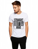 Tricou alb barbati - Straight Outta Arad - L