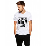 Tricou alb barbati - Straight Outta Arad - S