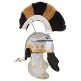 Coif soldat roman aspect antic, joc roluri, argintiu, otel