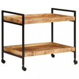 VidaXL Cărucior de bucătărie 80x55x70 cm lemn masiv de mango brut
