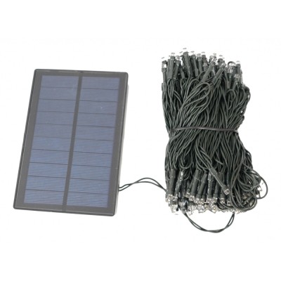 Instalatie craciun, 22 metri, 200 de led-uri, alb cald, cu energie solara, liniar, interior/exterior, flippy foto