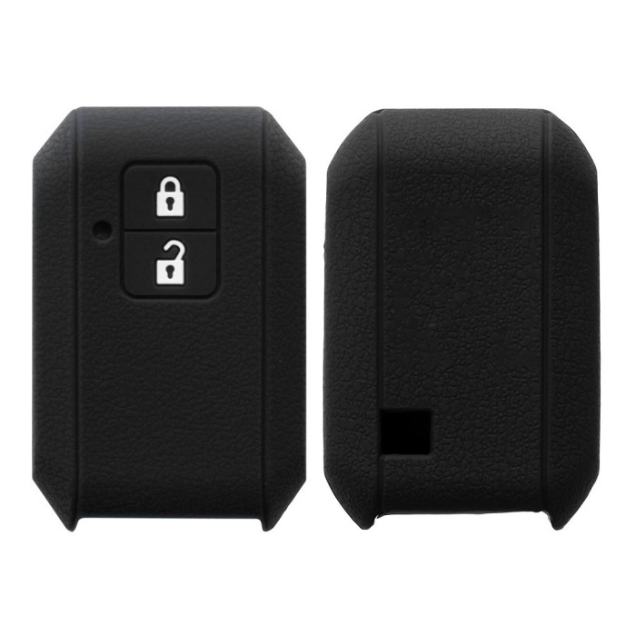 Husa Cheie Auto pentru Suzuki - 2 Butoane - Keyless Go, Silicon, Negru, 46799.01