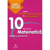 Matematica 10. Algebra, geometrie. Pregatire suplimentara diferentiala pentru pregatirea la clasa si bacalaureat - Marin Chirciu