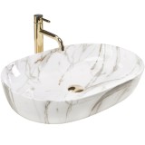 Lavoarul REA CLEO 61 Shiny Aiax din ceramică