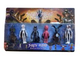 Set 6 figurine siren head