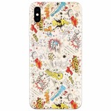 Husa silicon pentru Apple Iphone X, Vintage Comic