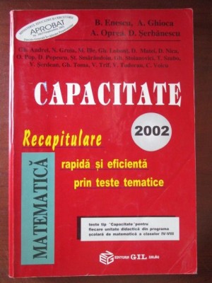 Matematica. Capacitate 2002 foto