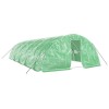 Sera cu cadru din otel, verde, 50 m&sup2;, 10x5x2,3 m