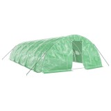 Cumpara ieftin Sera cu cadru din otel, verde, 50 m&sup2;, 10x5x2,3 m