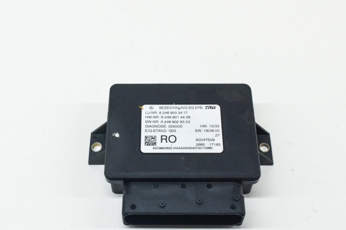 Unitate de control fr&acirc;nă de m&acirc;nă MERCEDES-BENZ A W176 2017 OEM: A2469014406,A2469028303,A2469003417,A2C53256601 13464060
